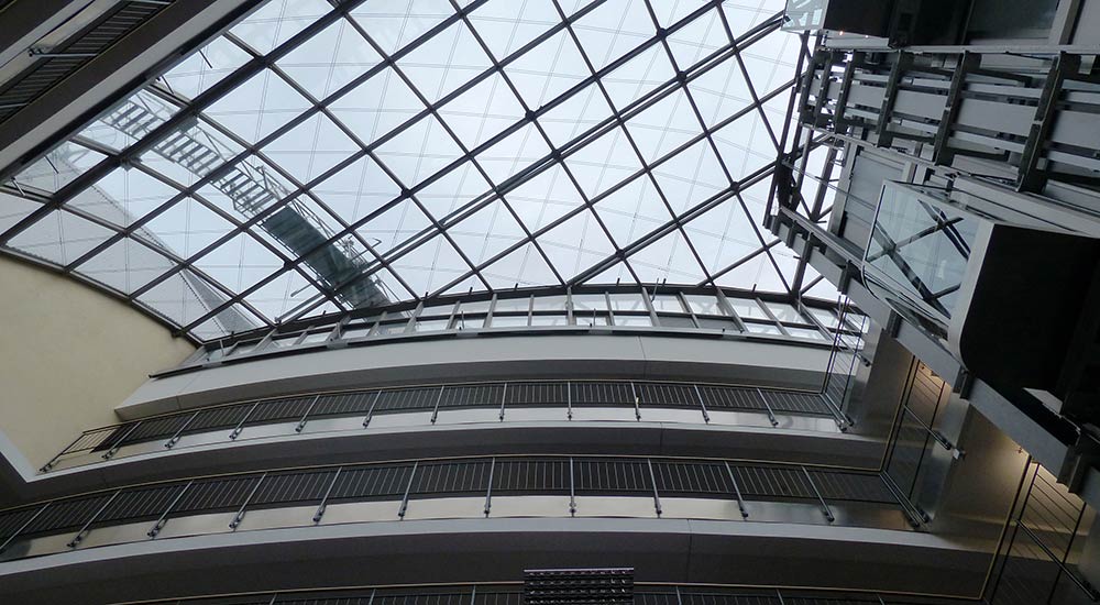 Ansicht des Einkaufszentrum Goethegalerie Umbau Hotel Esplanade und Integration Saturn